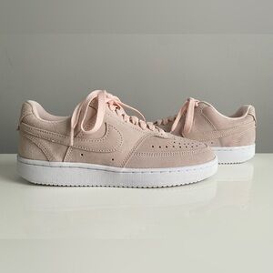 NEW Nike Court Vision Low Womens Orange Pink Pearl White Sneakers Shoes Size 6.5